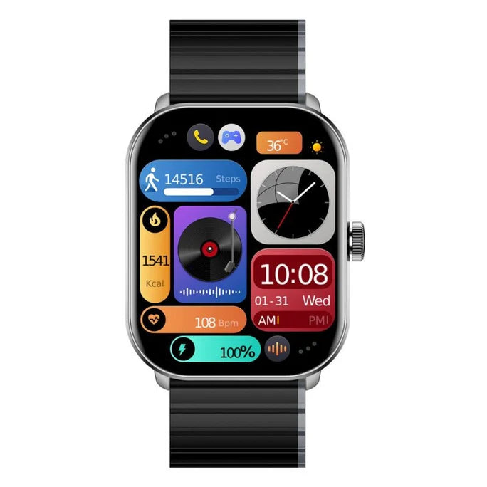 Ultra HD Smart Watch with Magnetic Loop Strap - Bluetooth Calling & Fitness Tracker
